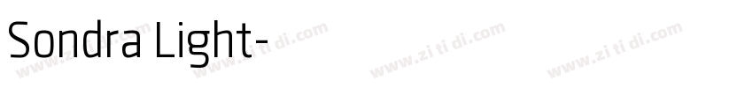 Sondra Light字体转换